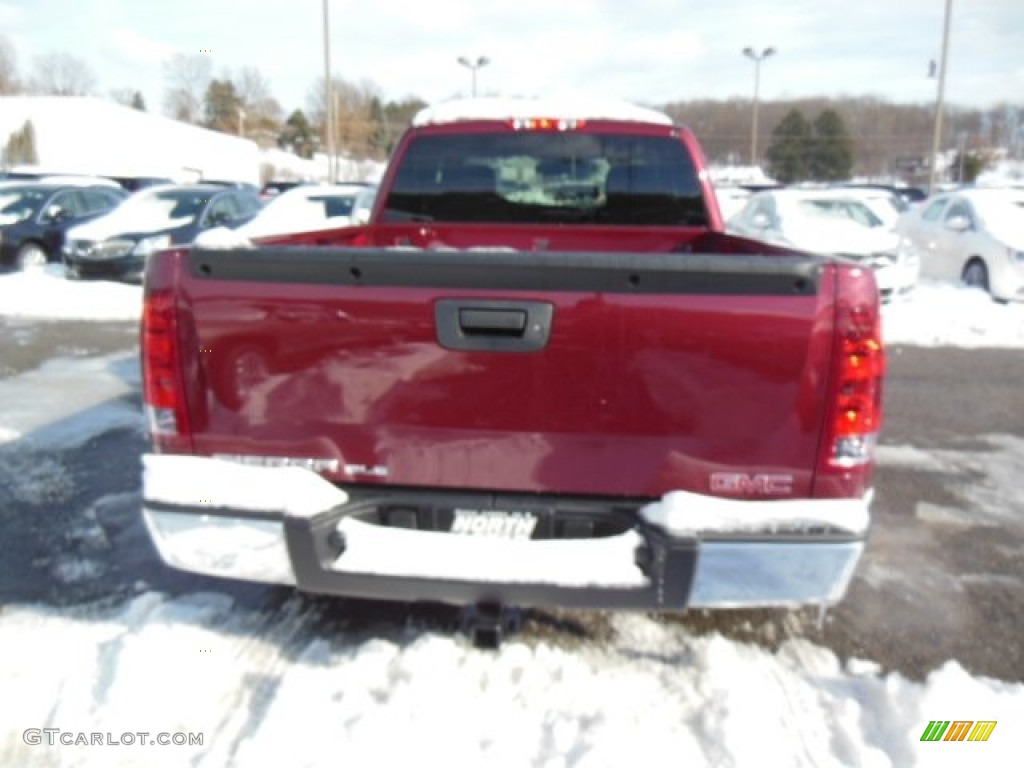 2013 Sierra 1500 SLE Extended Cab 4x4 - Sonoma Red Metallic / Ebony photo #7