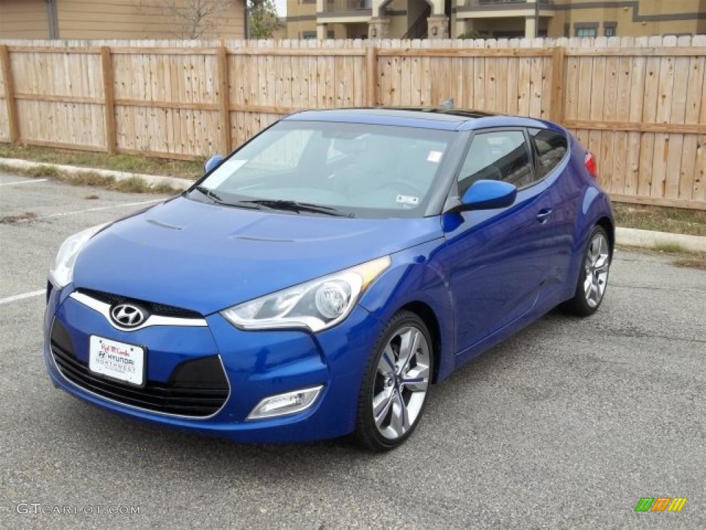2012 Veloster  - Marathon Blue / Gray photo #1