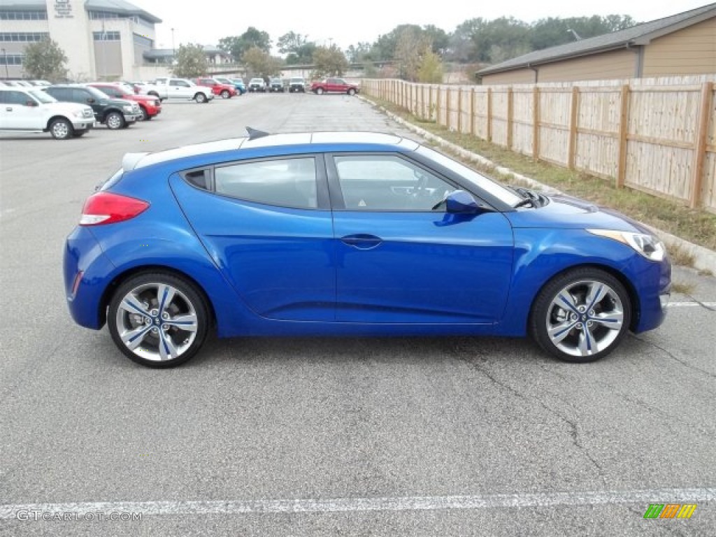 Marathon Blue 2012 Hyundai Veloster Standard Veloster Model Exterior Photo #75358943