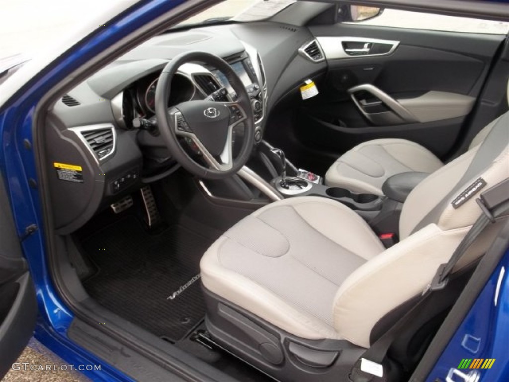 Gray Interior 2012 Hyundai Veloster Standard Veloster Model Photo #75359018