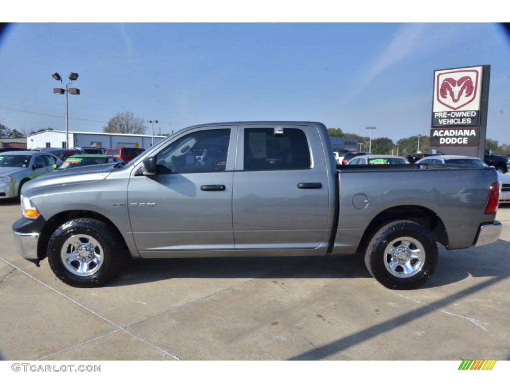 2010 Ram 1500 ST Crew Cab - Mineral Gray Metallic / Dark Slate/Medium Graystone photo #2