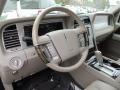 2010 Lincoln Navigator Camel Interior Steering Wheel Photo