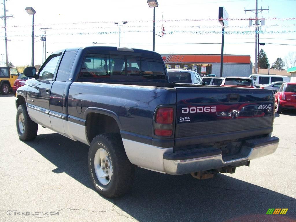 2000 Ram 1500 ST Extended Cab 4x4 - Patriot Blue Pearlcoat / Agate photo #3