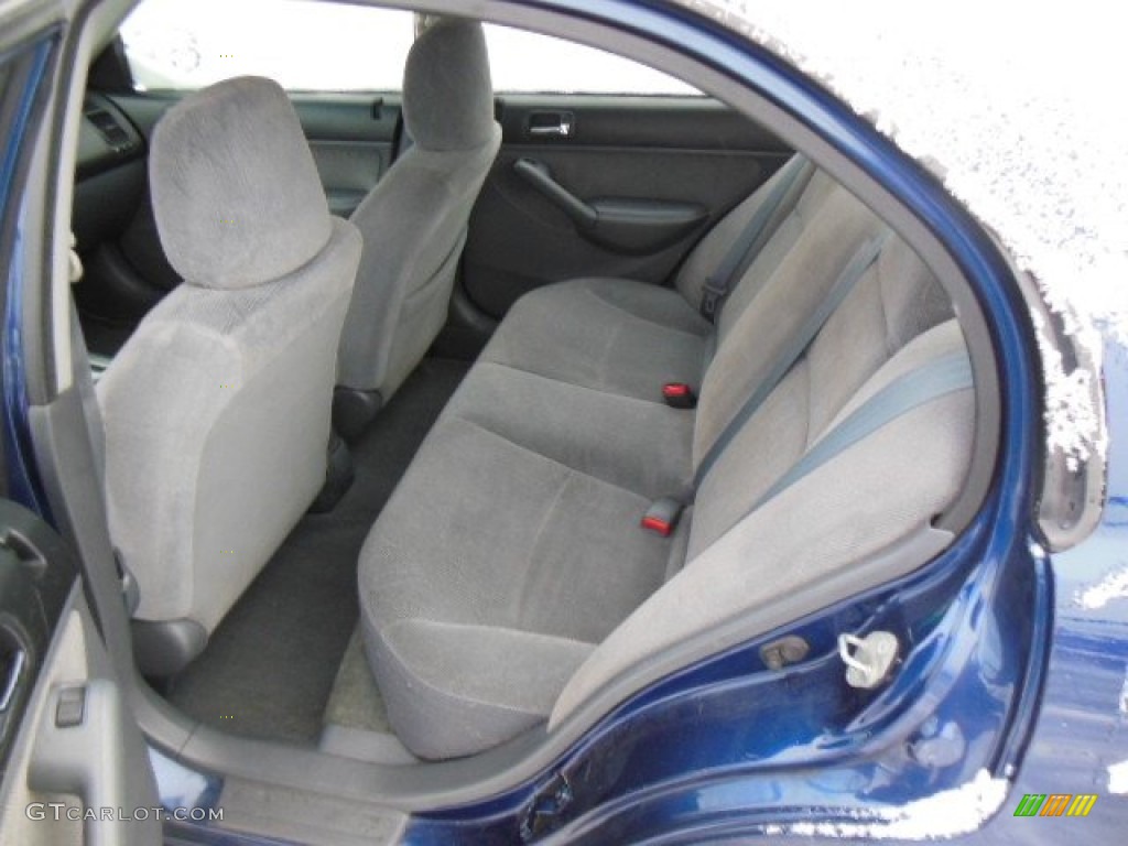 2002 Honda Civic EX Sedan Rear Seat Photo #75362536