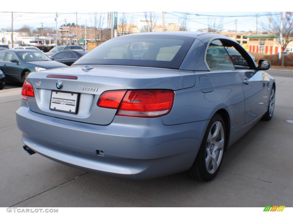 2010 3 Series 328i Convertible - Blue Water Metallic / Cream Beige photo #6