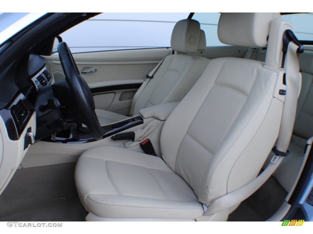 Cream Beige Interior 2010 BMW 3 Series 328i Convertible Photo #75362645
