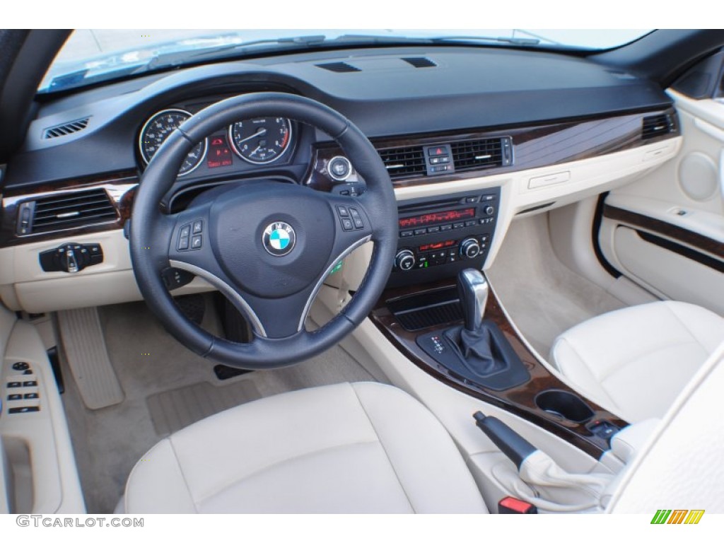 Cream Beige Interior 2010 BMW 3 Series 328i Convertible Photo #75362695