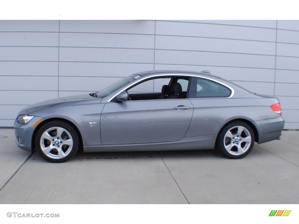 2010 3 Series 328i xDrive Coupe - Space Gray Metallic / Black photo #3