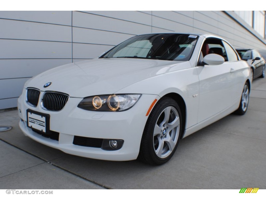 2009 3 Series 328i Convertible - Alpine White / Coral Red/Black Dakota Leather photo #1