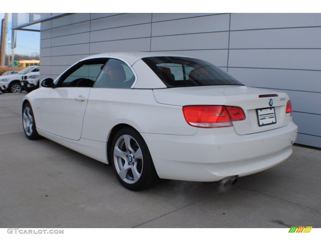 2009 3 Series 328i Convertible - Alpine White / Coral Red/Black Dakota Leather photo #4