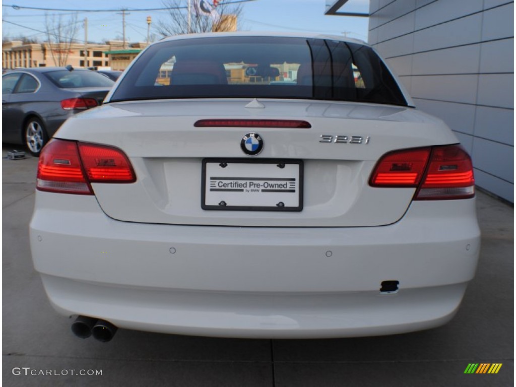 2009 3 Series 328i Convertible - Alpine White / Coral Red/Black Dakota Leather photo #5