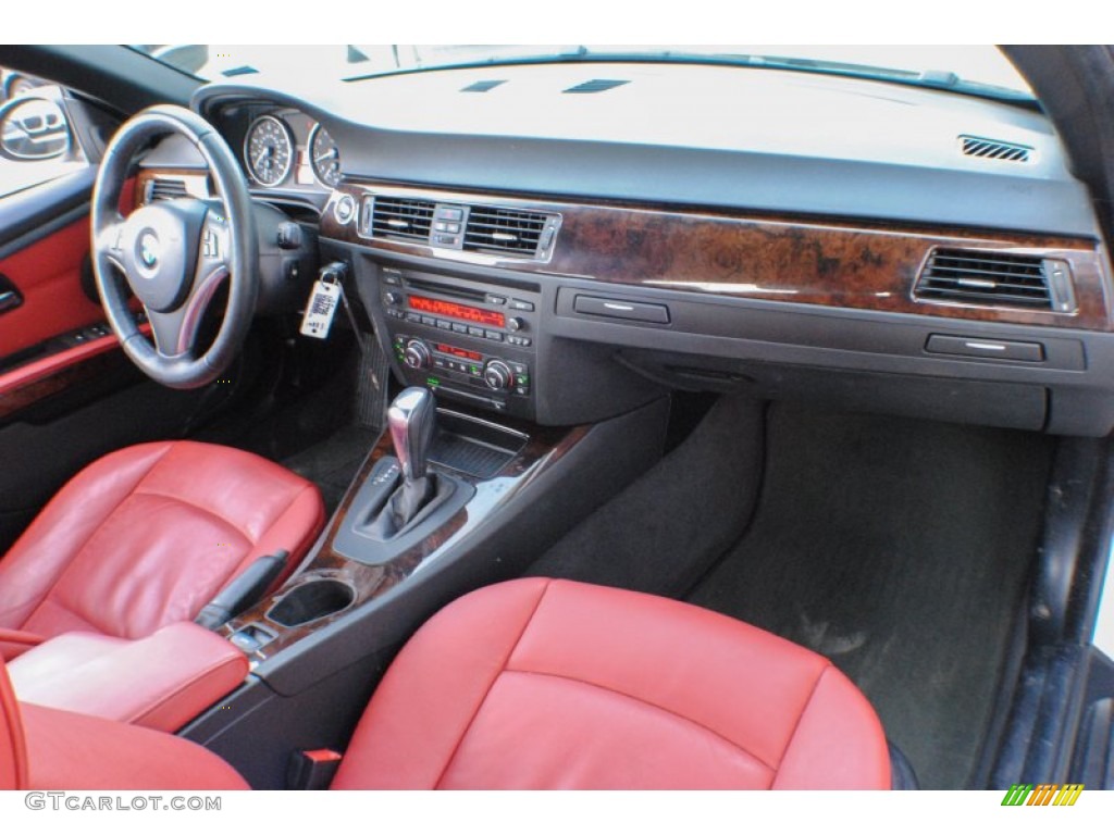 2009 3 Series 328i Convertible - Alpine White / Coral Red/Black Dakota Leather photo #8