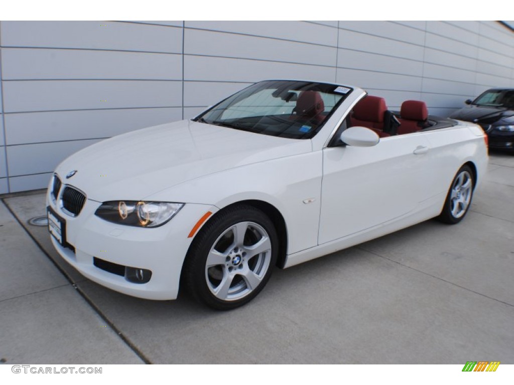 2009 3 Series 328i Convertible - Alpine White / Coral Red/Black Dakota Leather photo #16