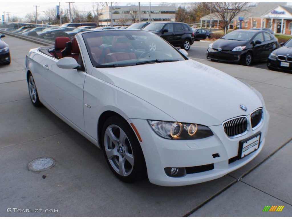 2009 3 Series 328i Convertible - Alpine White / Coral Red/Black Dakota Leather photo #19