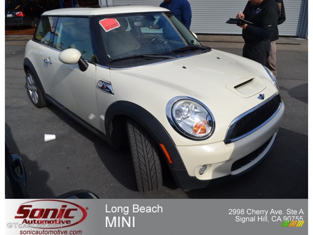 2007 Cooper S Hardtop - Pepper White / Carbon Black/Black photo #1