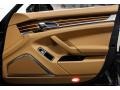 Cognac Natural Leather 2010 Porsche Panamera Turbo Door Panel
