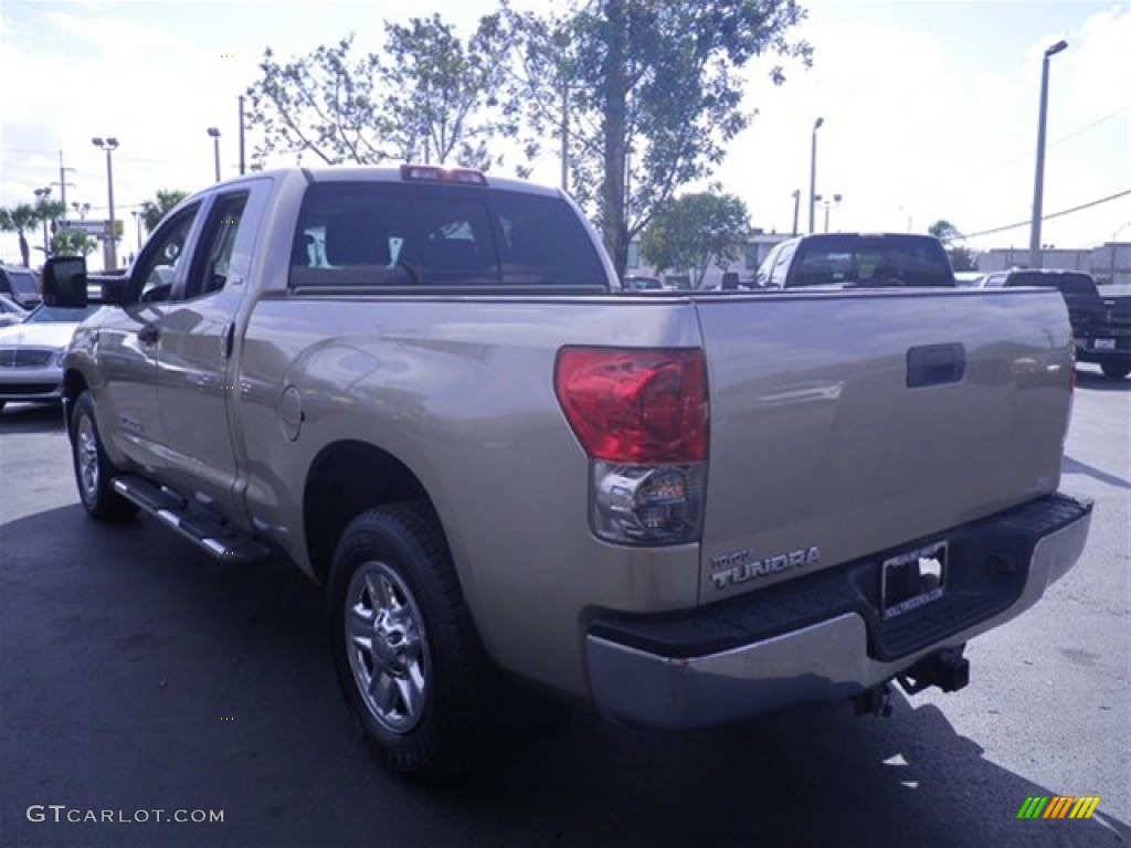 2007 Tundra SR5 Double Cab - Desert Sand Mica / Black photo #9