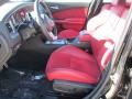 Black/Red 2012 Dodge Charger SRT8 Interior Color