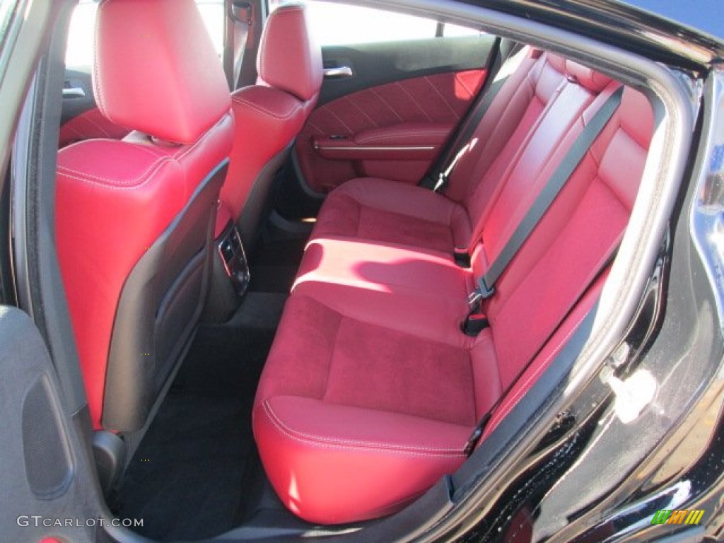 Black/Red Interior 2012 Dodge Charger SRT8 Photo #75364313