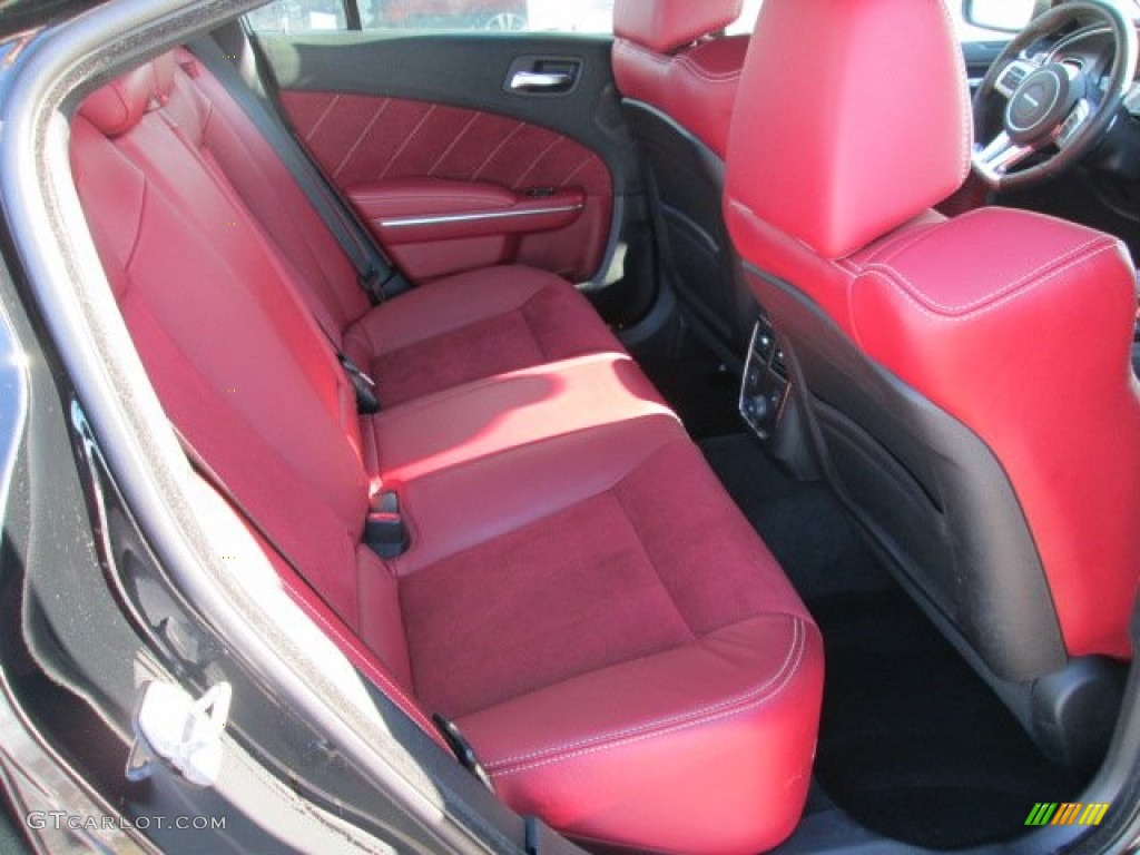 Black/Red Interior 2012 Dodge Charger SRT8 Photo #75364772