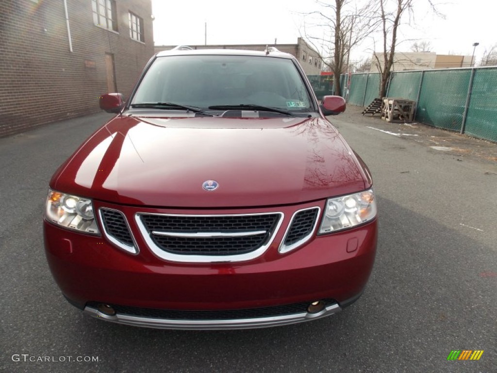 2008 9-7X 5.3i - Lingonberry Red Metallic / Carbon Black photo #3