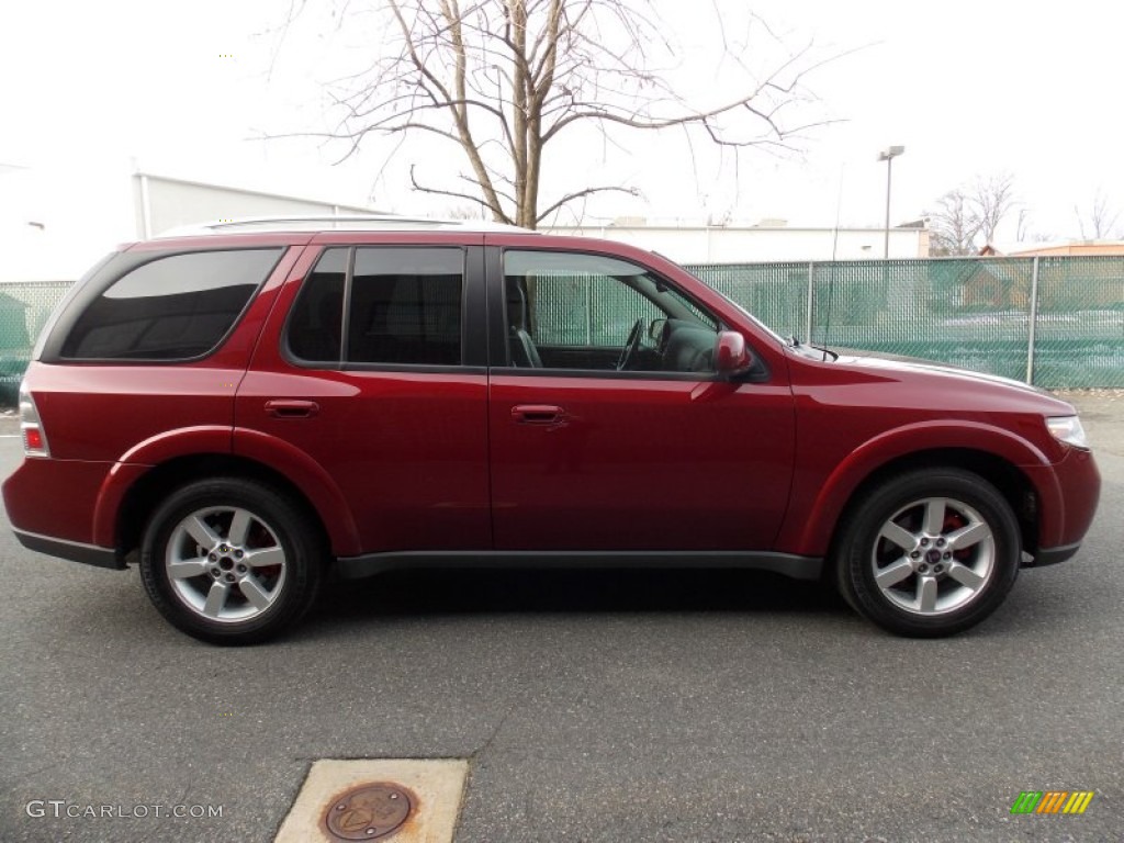 2008 9-7X 5.3i - Lingonberry Red Metallic / Carbon Black photo #5