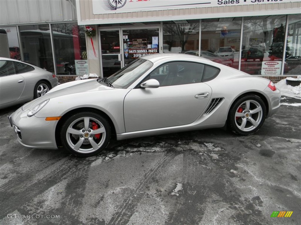 Arctic Silver Metallic 2007 Porsche Cayman S Exterior Photo #75365354