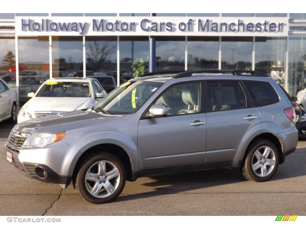 2009 Forester 2.5 X Premium - Steel Silver Metallic / Platinum photo #1