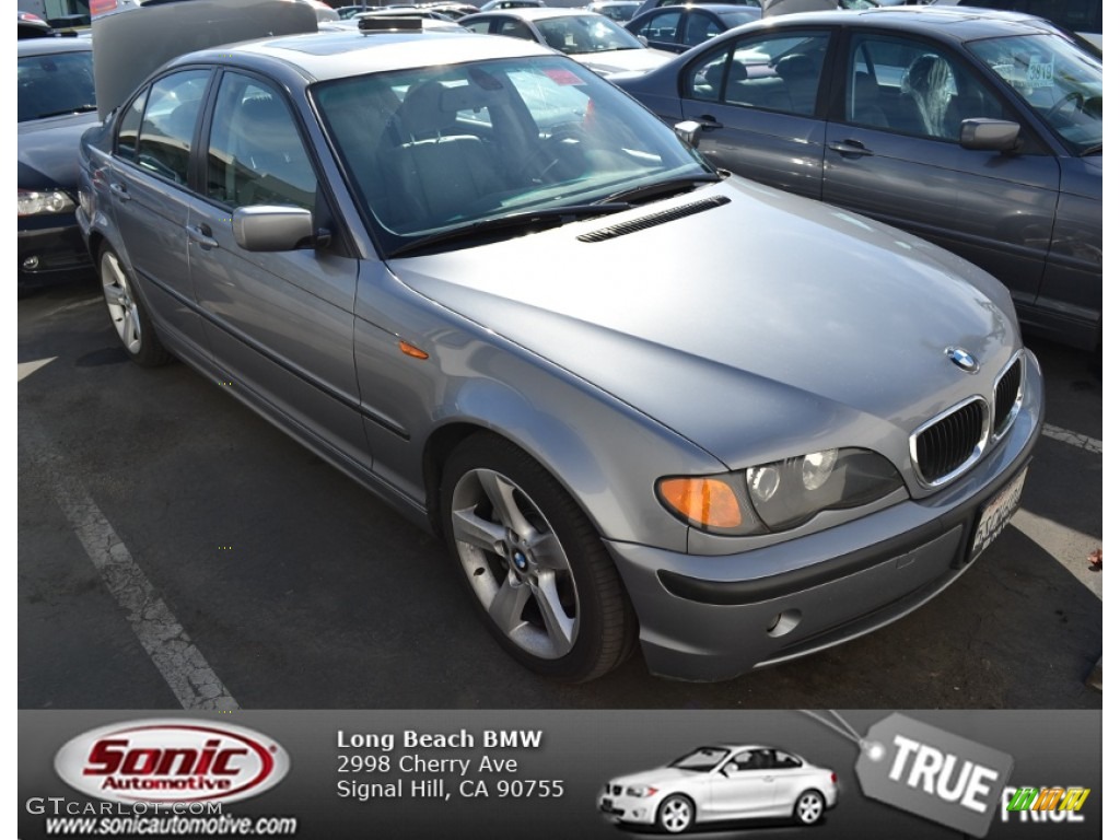 2005 3 Series 325i Sedan - Silver Grey Metallic / Grey photo #1