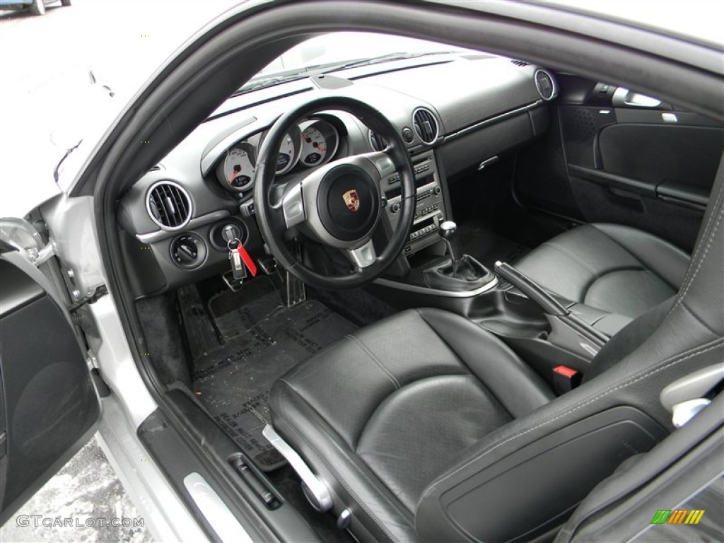 Black Interior 2007 Porsche Cayman S Photo #75365567