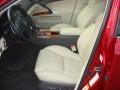 2009 Lexus IS Ecru Interior Front Seat Photo