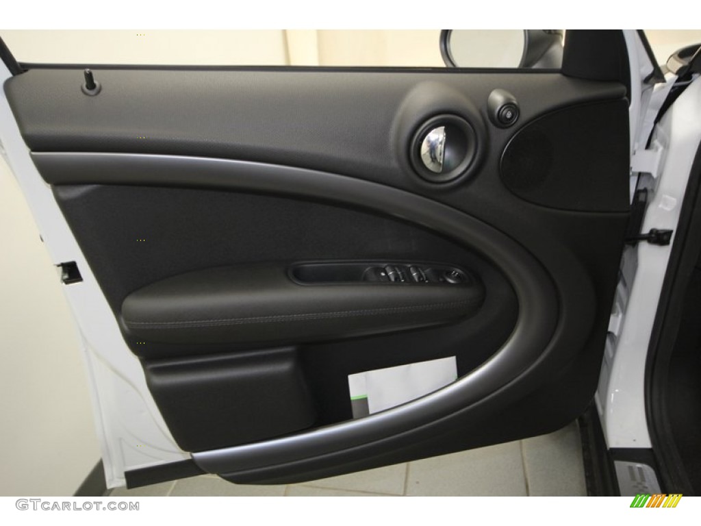 2013 Mini Cooper S Countryman Carbon Black Door Panel Photo #75368771