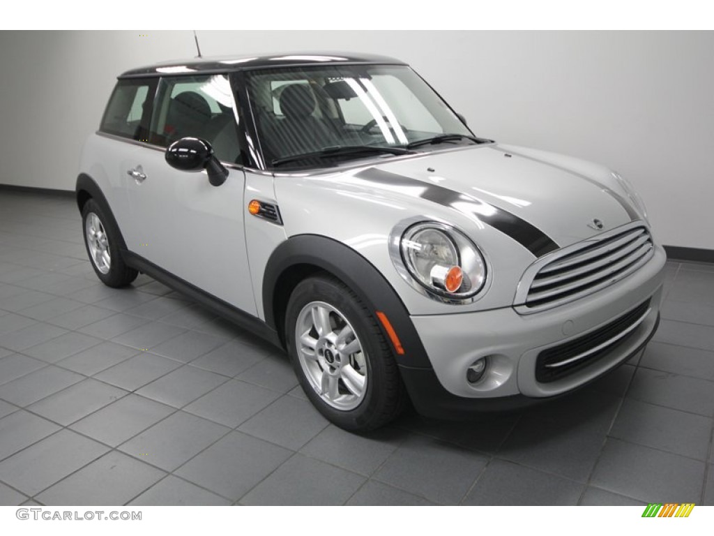 2013 Cooper Hardtop - White Silver Metallic / Carbon Black photo #1