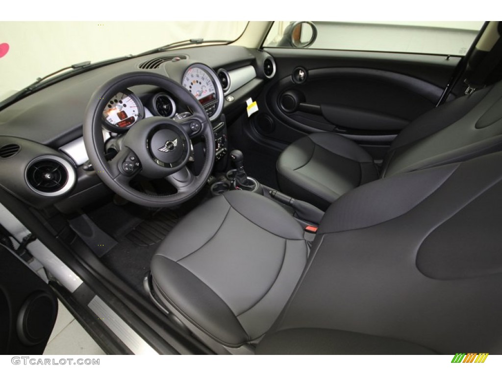 Carbon Black Interior 2013 Mini Cooper Hardtop Photo #75369390