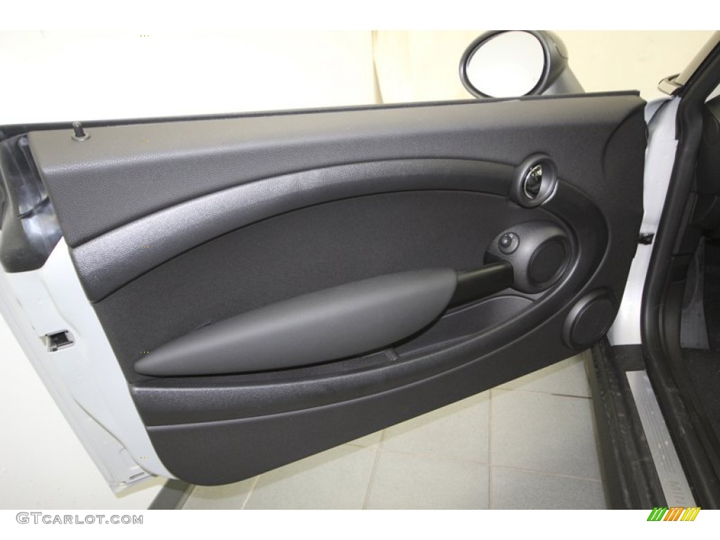 2013 Mini Cooper Hardtop Carbon Black Door Panel Photo #75369420