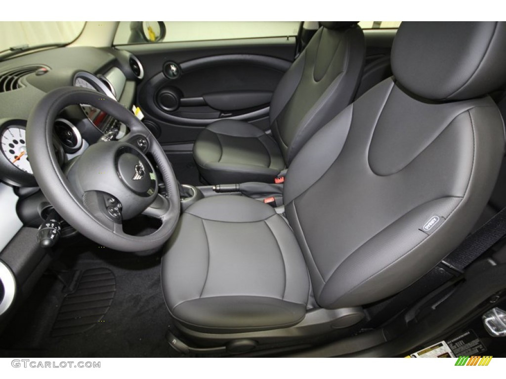 Carbon Black Interior 2013 Mini Cooper Hardtop Photo #75369608