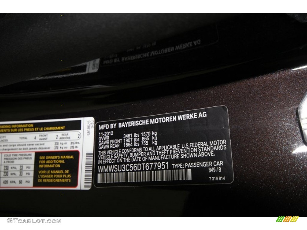 2013 Cooper Color Code B49 for Iced Chocolate Metallic Photo #75369647