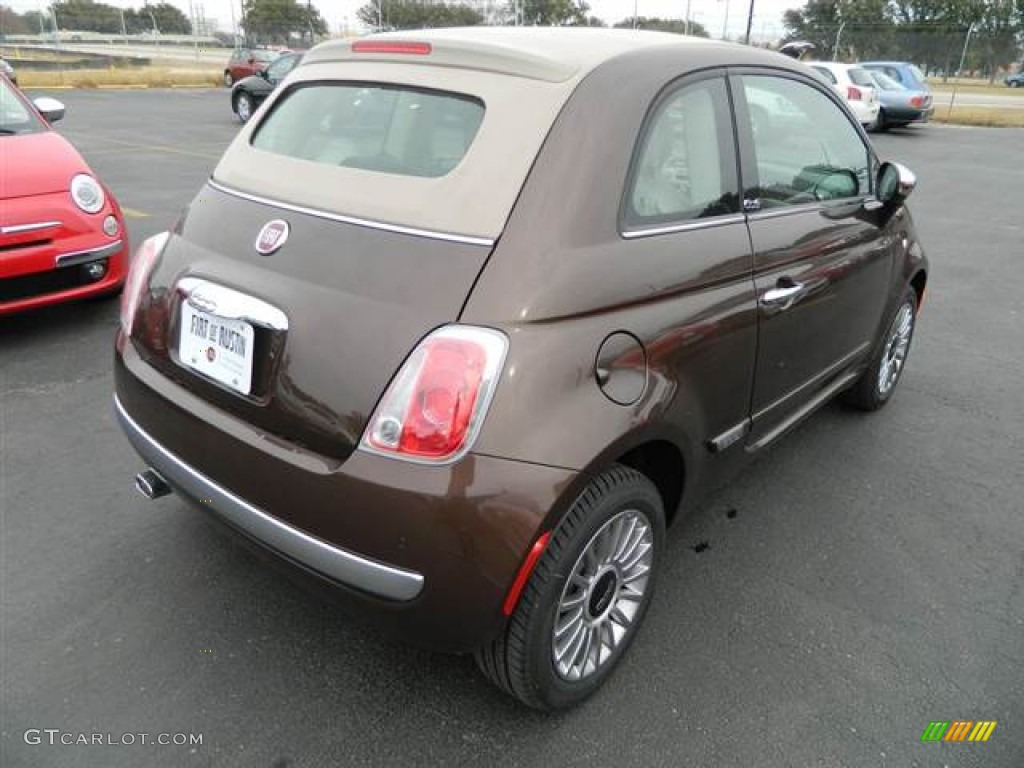 2013 500 c cabrio Lounge - Espresso (Brown) / Marrone/Avorio (Brown/Ivory) photo #4