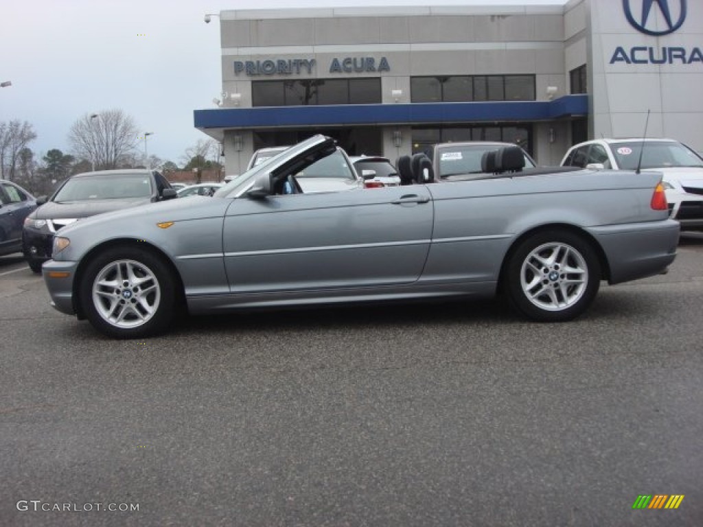 2004 3 Series 325i Convertible - Silver Grey Metallic / Black photo #3