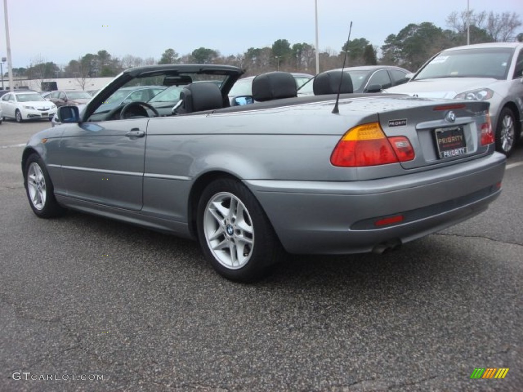 2004 3 Series 325i Convertible - Silver Grey Metallic / Black photo #4