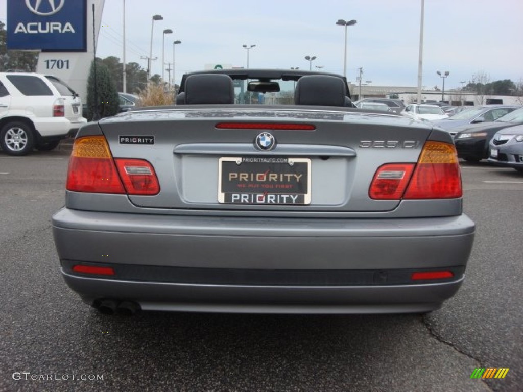 2004 3 Series 325i Convertible - Silver Grey Metallic / Black photo #5