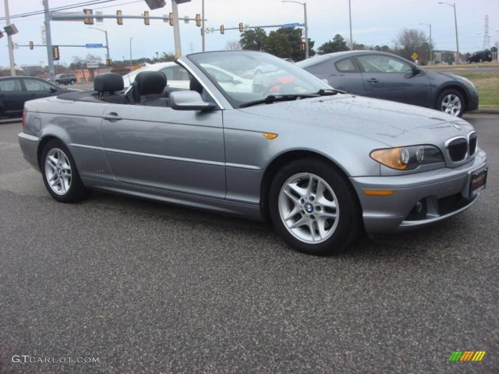 2004 3 Series 325i Convertible - Silver Grey Metallic / Black photo #7