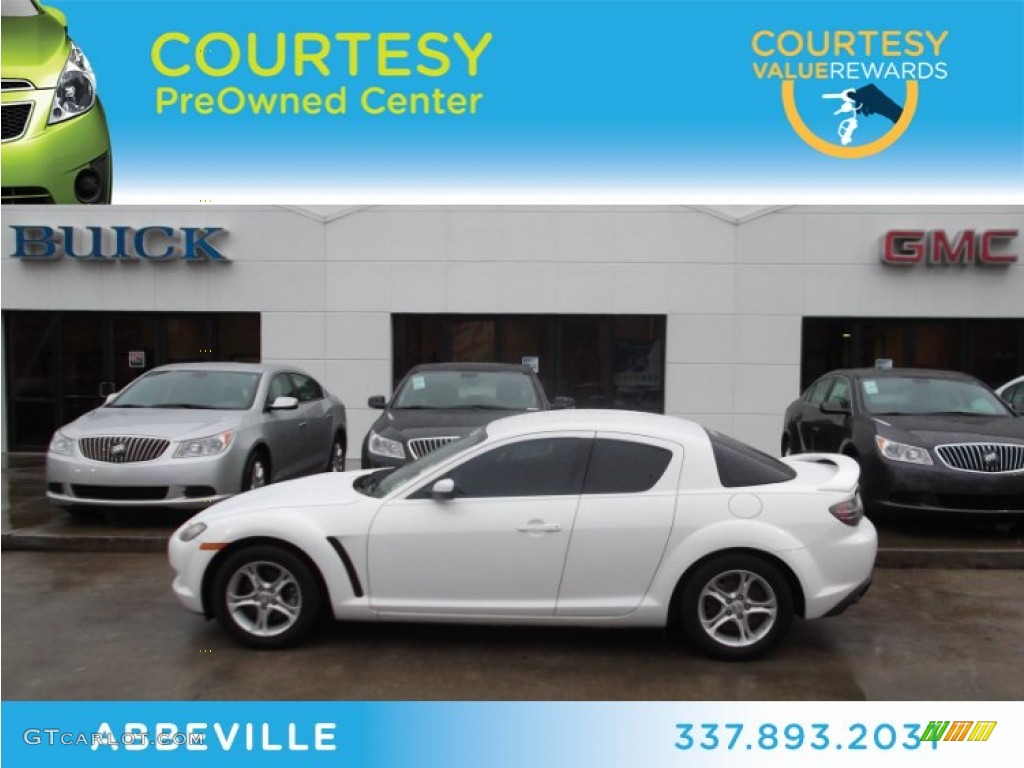 2007 RX-8 Touring - Crystal White Pearl / Black photo #1