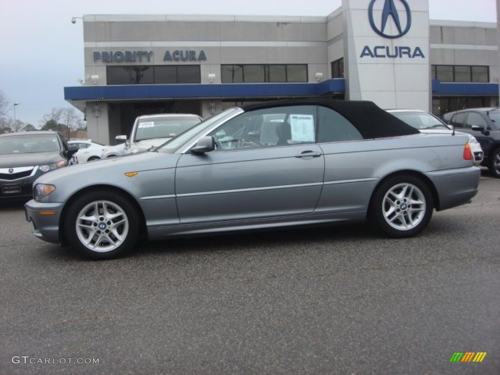 2004 3 Series 325i Convertible - Silver Grey Metallic / Black photo #22