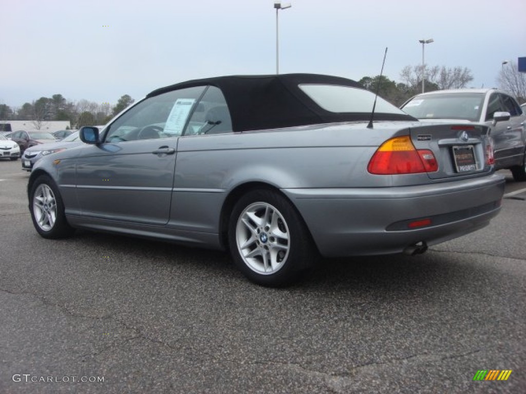 2004 3 Series 325i Convertible - Silver Grey Metallic / Black photo #23