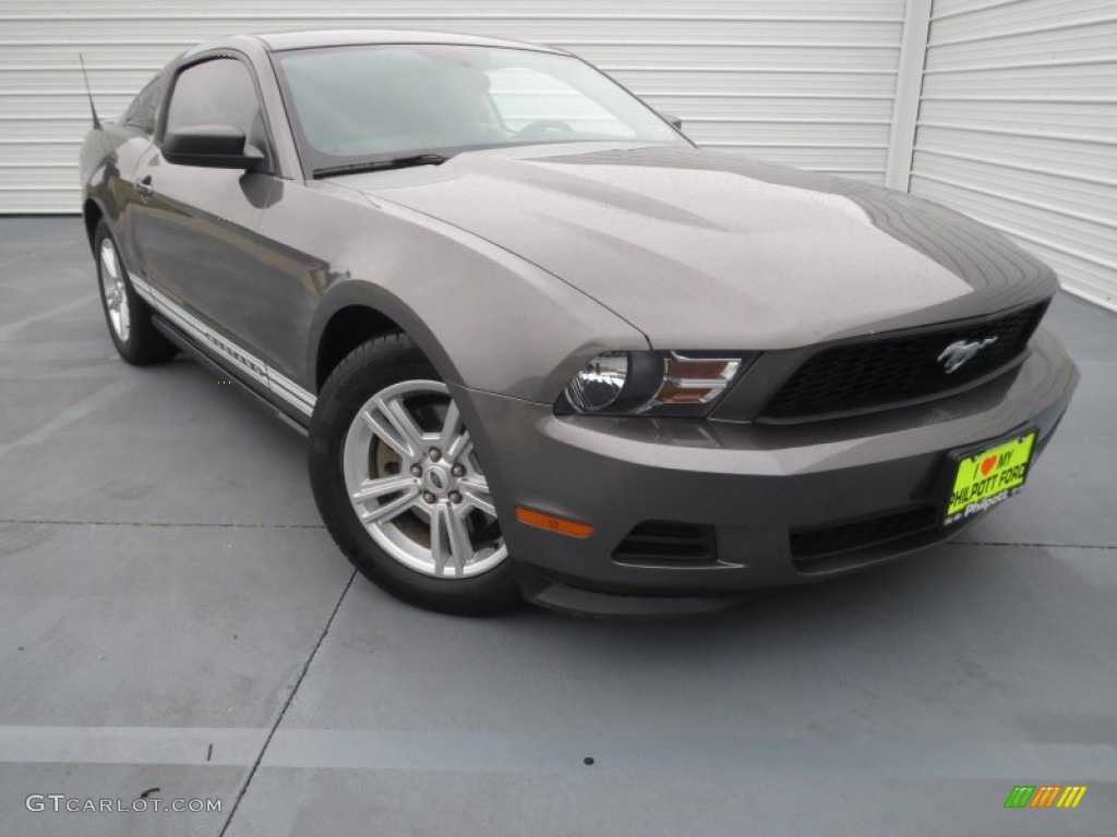 2011 Mustang V6 Coupe - Sterling Gray Metallic / Stone photo #1