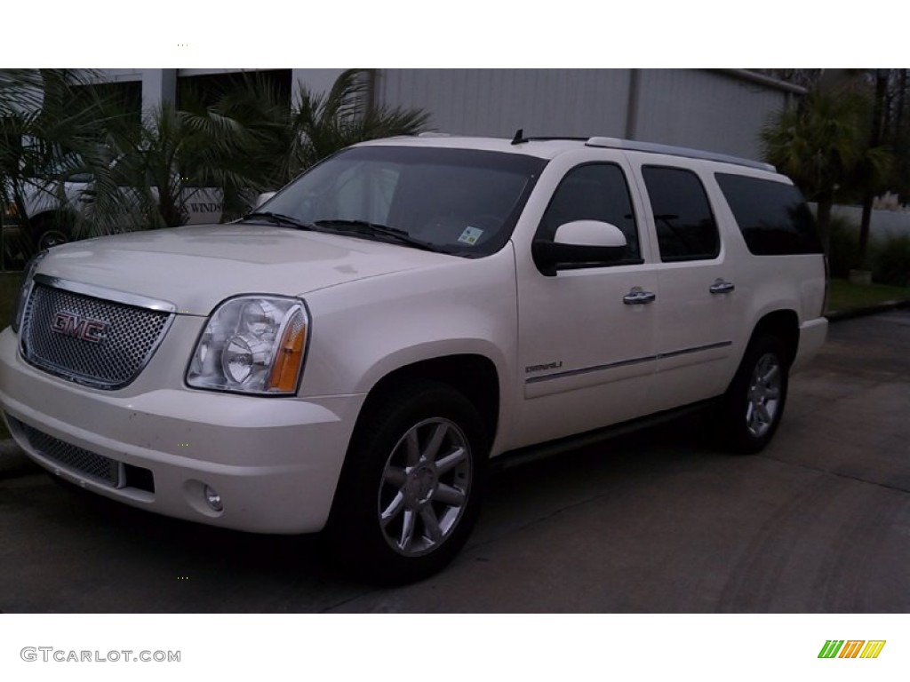 2011 Yukon XL Denali - White Diamond Tintcoat / Cocoa/Light Cashmere photo #1