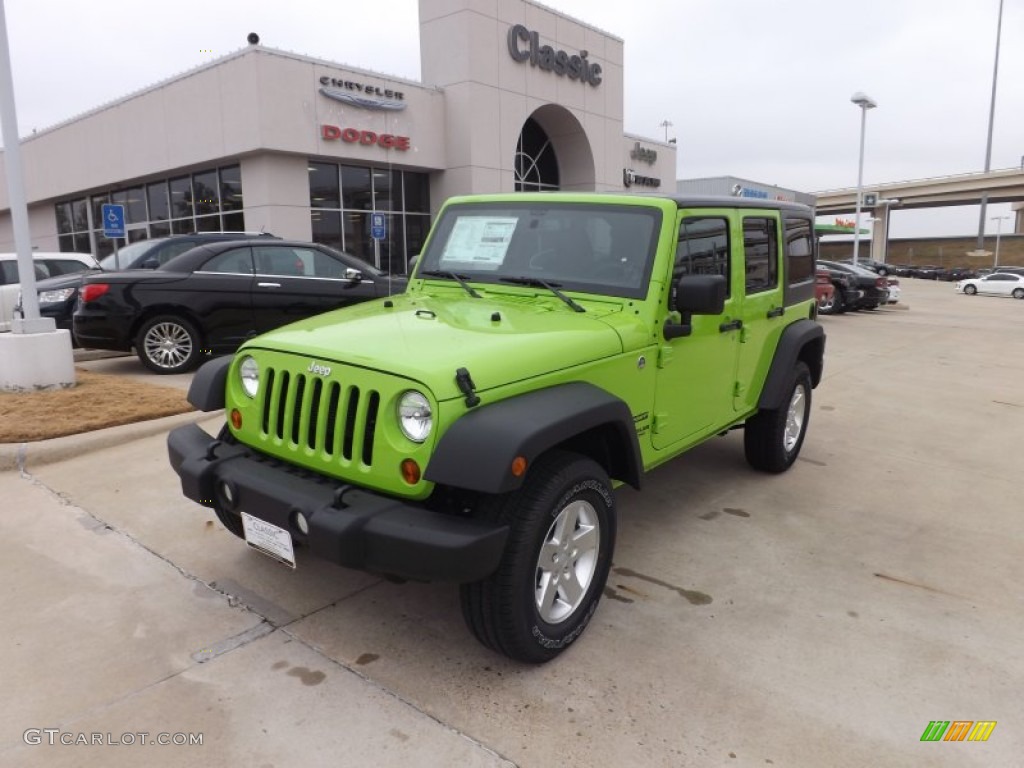 Gecko Green Pearl Jeep Wrangler Unlimited