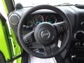 Black 2013 Jeep Wrangler Unlimited Sport S 4x4 Steering Wheel