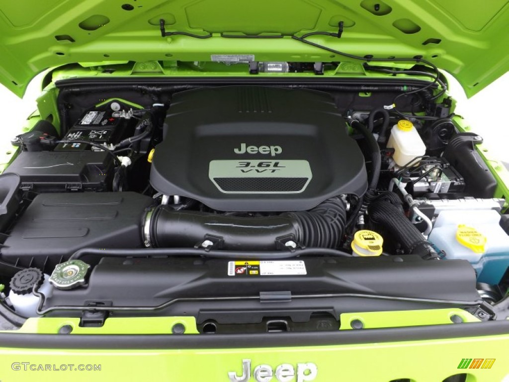 2013 Jeep Wrangler Unlimited Sport S 4x4 3.6 Liter DOHC 24-Valve VVT Pentastar V6 Engine Photo #75374039